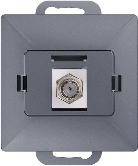 Tv F Connector Pearl Anthracite