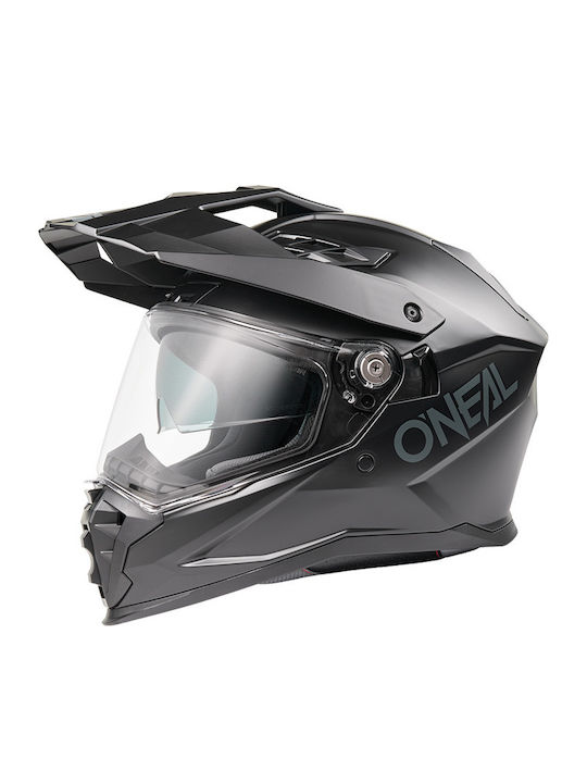 O'Neal DSRS Solid V.26 Black Matt Motorcycle Helmet Full Face ECE 22.06 with Sunvisor