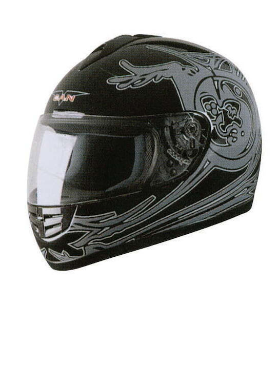 Autoline V190 Black Motorcycle Helmet Full Face 1450gr
