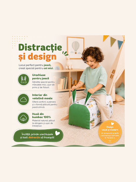 Beanbag verde 50x30x26εκ.