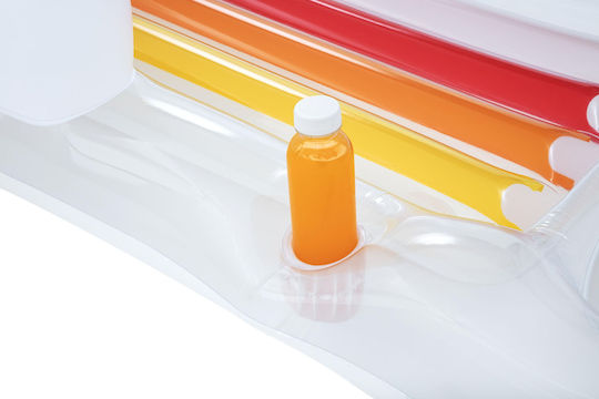Bestway Aufblasbare Pool-Luftmatratze Mit Griffen Weiß 161x84cm