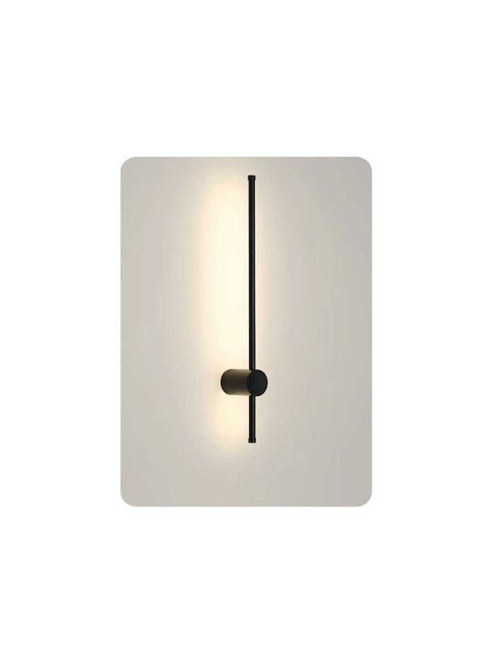 Jiju Lampa De Perete Modernă Cu LED Integrat Și Lumină Albă Naturală Neagră 5x100x7cm