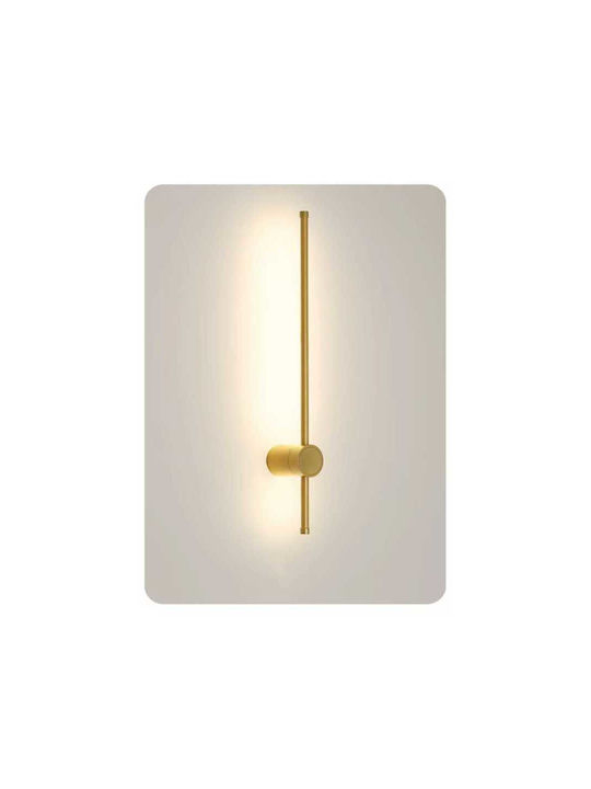 Jiju Lampă de Perete Modernă cu LED Integrat și Lumină Alb Cald Auriu 5x80x7cm