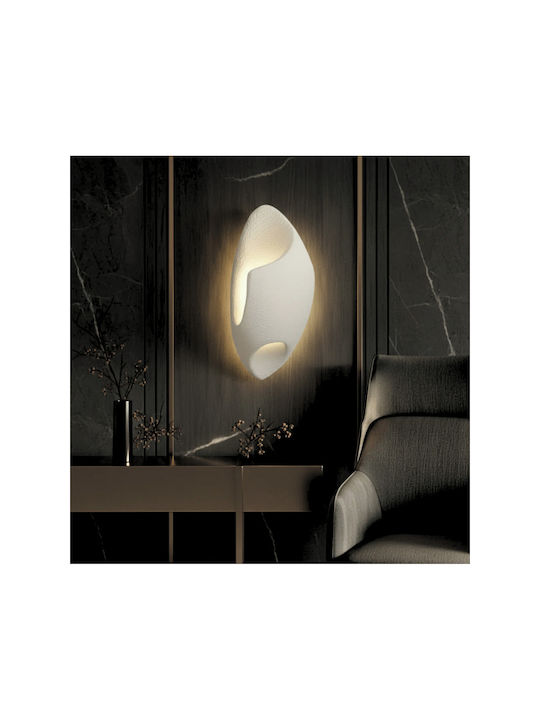 Lightplanet Lampă de Perete Modernă cu LED Integrat și Lumină Alb Cald Gri