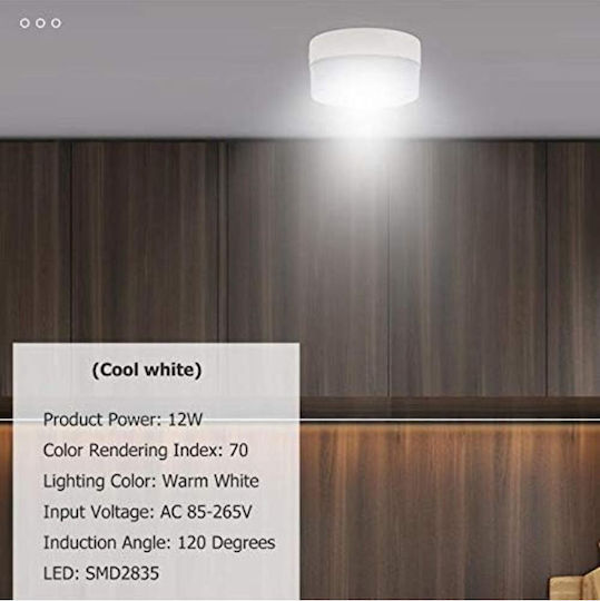Jiju Round LED Panel 24W With Warm White Light 3000K