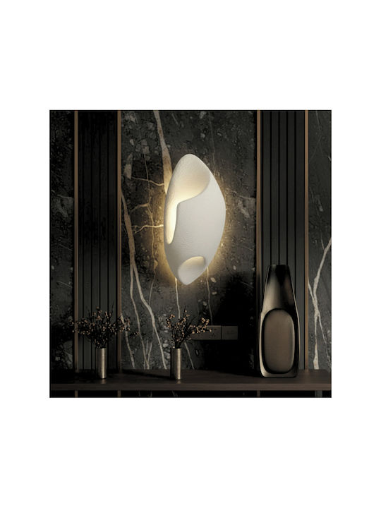 Lightplanet Lampă de Perete Modernă cu LED Integrat și Lumină Alb Cald Gri