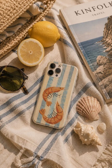 Salt & Stripe Collection Tide OnePlus N10 5G Flexible TPU Transparent Silicone Case