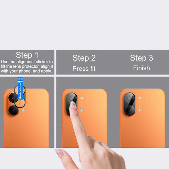 Techsuit Full Προστασία Κάμερας Μεμβράνη Μαύρο για το Xiaomi Poco X8 Pro Max