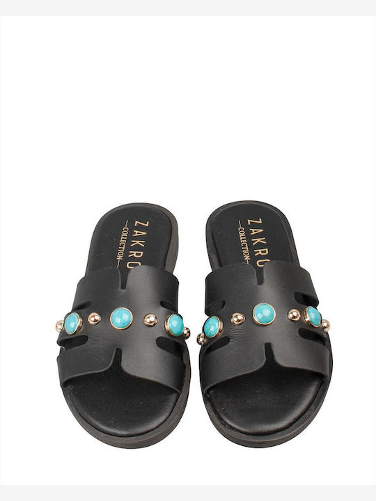 Women's Flat Sandals Black VENUS-61151 Black