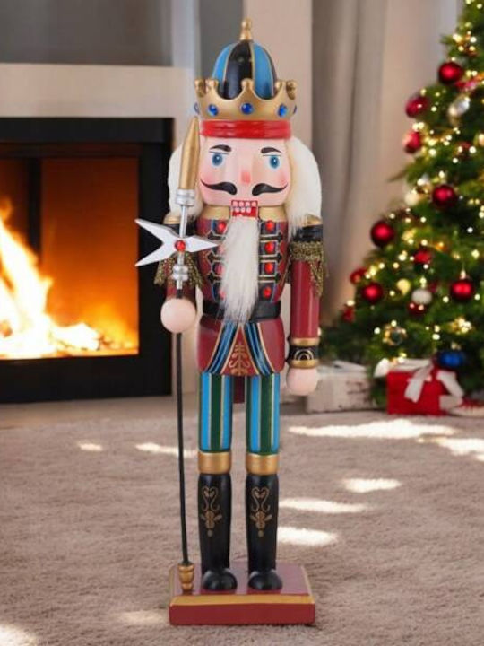 ecarla Christmas Wooden Beige Nutcracker