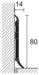 Σοβατεπι Pvc 556 Γκρι 8cm Teeeest