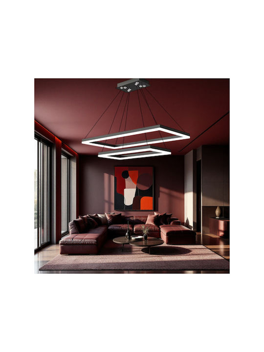 Jiju Lumini Suspendate Negru LED
