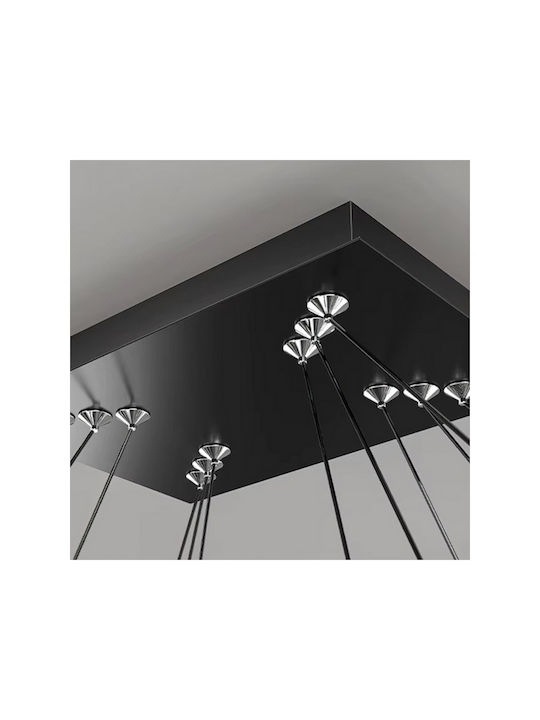 Jiju Lumini Suspendate Negru LED