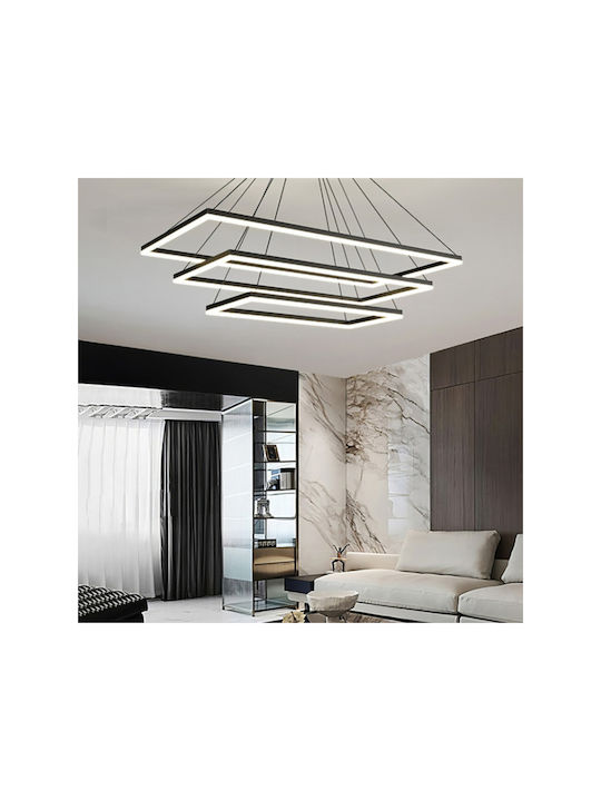 Jiju Lumini Suspendate Negru LED