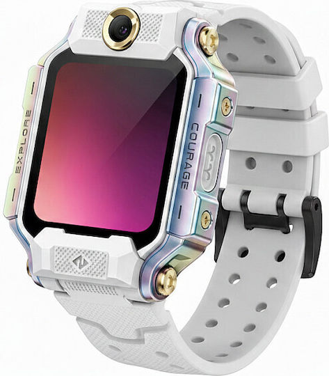 imoo X10 43mm Smartwatch με SIM και Παλμογράφο (Λευκό)