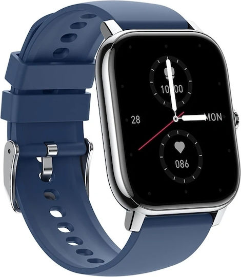 Zeblaze Btalk Pro 49mm Smartwatch με Παλμογράφο (Ασημί)