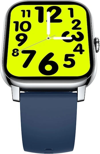 Zeblaze Btalk Pro 49mm Smartwatch με Παλμογράφο (Ασημί)