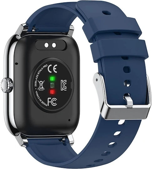Zeblaze Btalk Pro 49mm Smartwatch με Παλμογράφο (Ασημί)