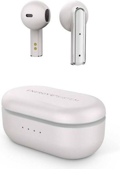 Energy Sistem Style 4 Earbud Casti Bluetooth Handsfree cu Husă de Încărcare Crem