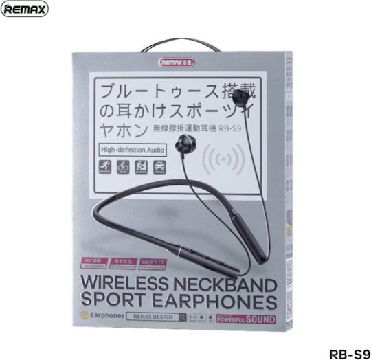 Remax RB-S9 In-ear Bluetooth Handsfree Ακουστικά Μαύρα