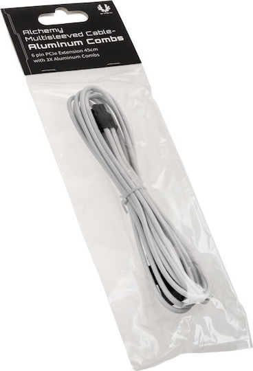 BitFenix Cablu PCIe cu 6 pini - Cablu PCIe cu 6 pini 0.45m Alb