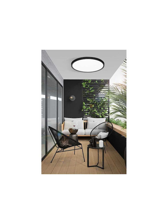 Jiju Plafonieră de Tavan pentru Baie 50cm Transparentă cu LED Integrat