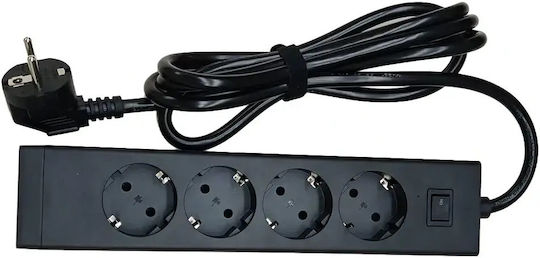 Tessan Πολύπριζο 4 Θέσεων με 2 USB-A, 2 USB-C, Διακόπτη και Καλώδιο 2m