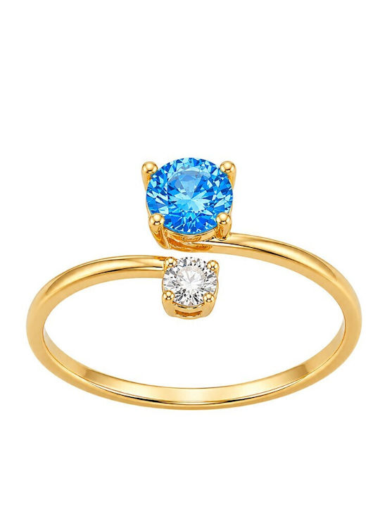 Xryseio Women's Ring with Zircon Gold 9K