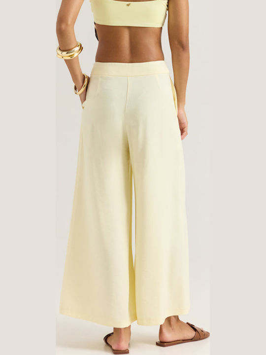 Women's High Rise Yellow Pantaloons