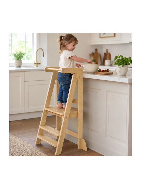 Learning Tower for Painting from Wood Beige