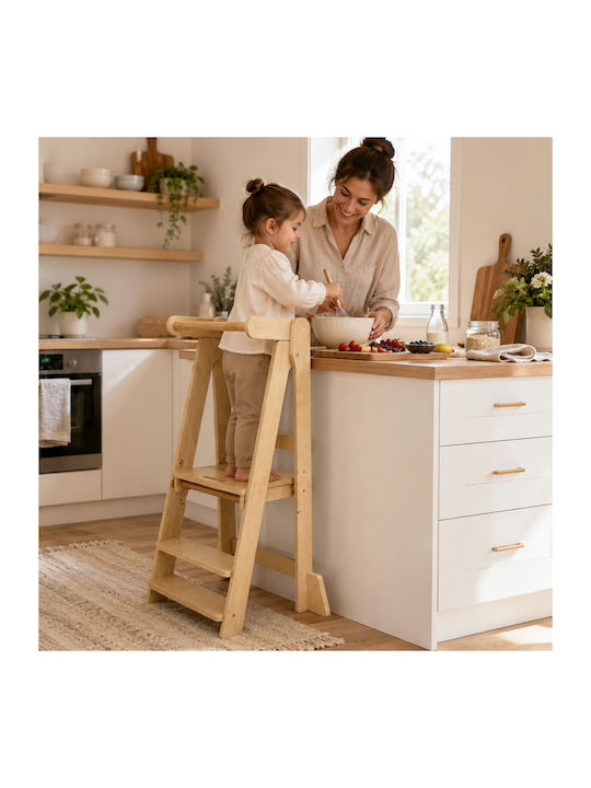 Learning Tower for Painting from Wood Beige