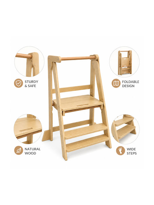 Learning Tower for Painting from Wood Beige
