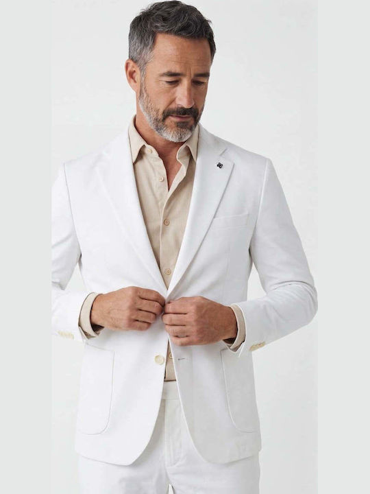 Summer Men’s Suit Jacket White