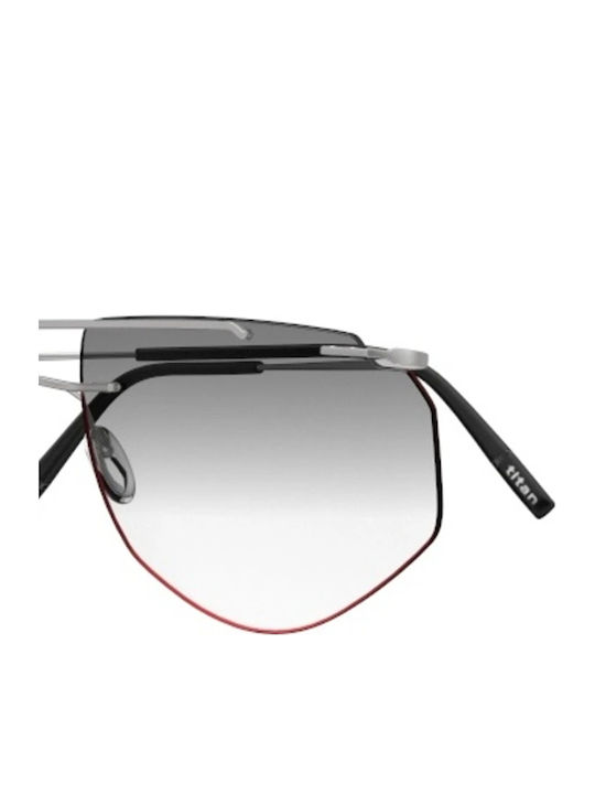Silhouette Ochelari de Soare Bărbătești cu Ramă Metalică Neagră și Lentilă Neagră