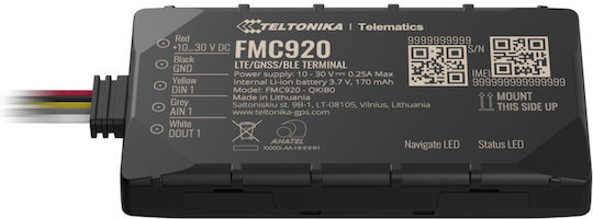 Teltonika GPS Tracker FMC920 (M5M01) 4G/LTE Bluetooth GNSS GPRS GSM for Cars IP54