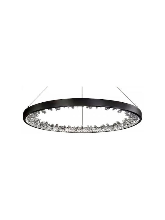 Jiju Lumini Suspendate Negru LED Cu Lumină Alb Natural