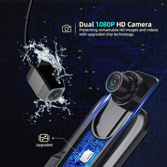 Огледало с Автомобилна DVR камера 1080P с дисплей