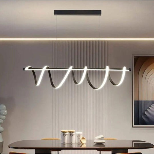 Jiju Lumini Suspendate Negru LED Cu Lumină Alb Natural