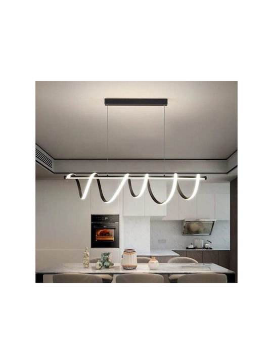 Jiju Lumini Suspendate Negru LED Cu Lumină Alb Natural