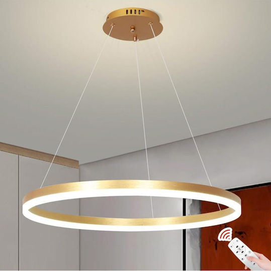 Jiju Lumini Suspendate Auriu LED Cu Lumină Alb Cald