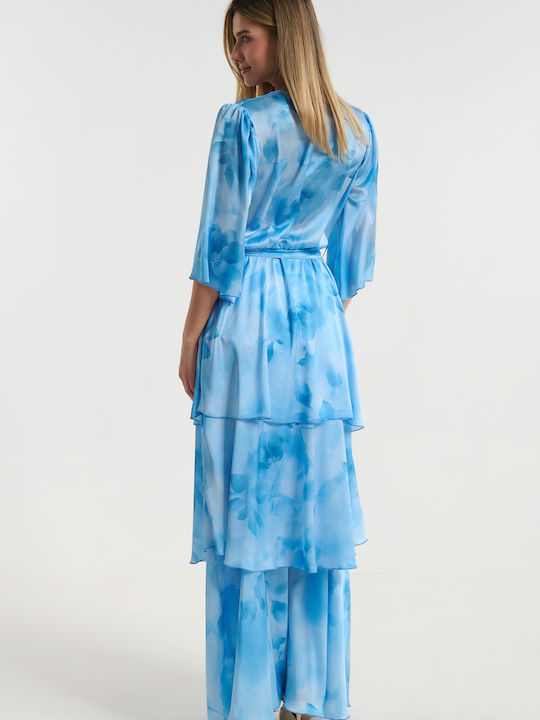 Summer Maxi Dress for Wedding / Christening Light Blue