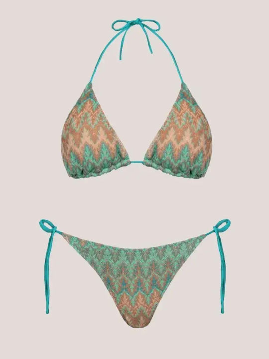 Set Bikini Τριγωνάκι Τιρκουάζ