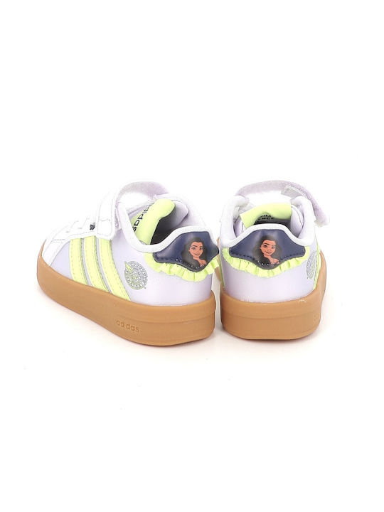 Grand Court Kids Sneakers with Hoop & Loop Closure Lilac
