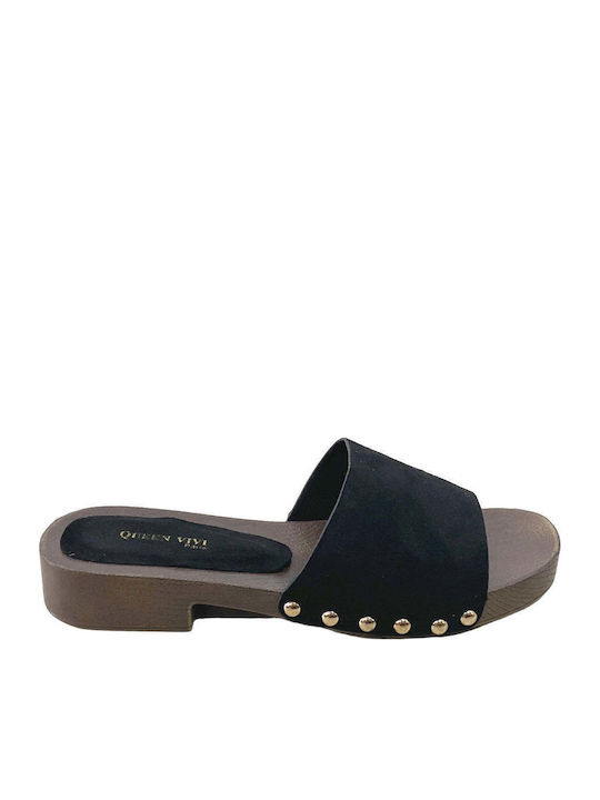 Flat Mules σε Μαύρο Χρώμα