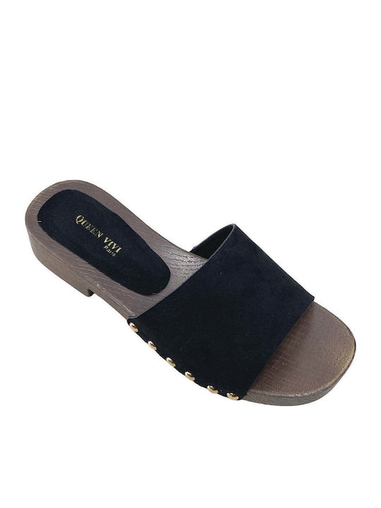 Flat Mules σε Μαύρο Χρώμα