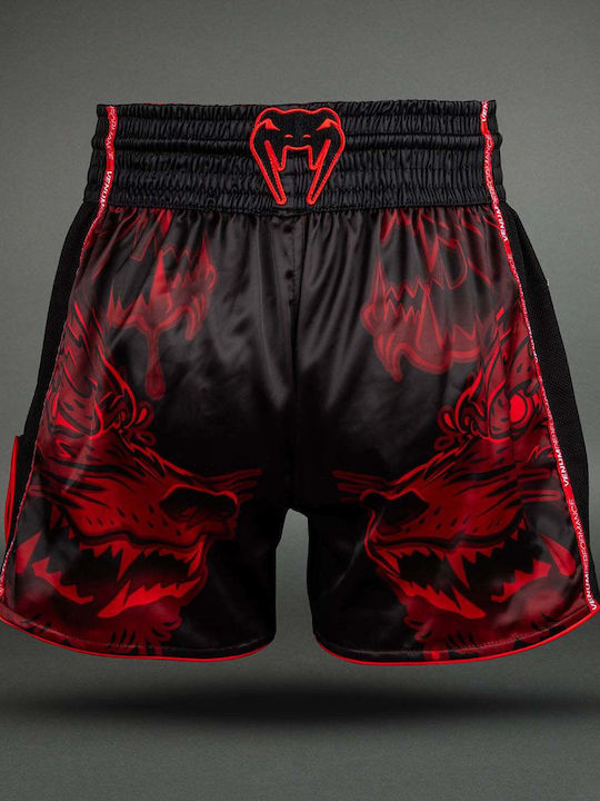 Боксерки Muay Thai Venum Wolf Atak Черно Червено