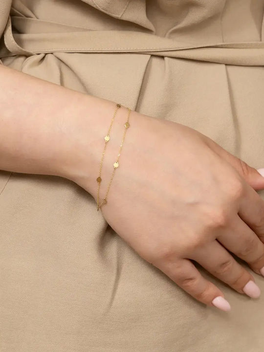 Damen Armband Kette Aus Gold 14K