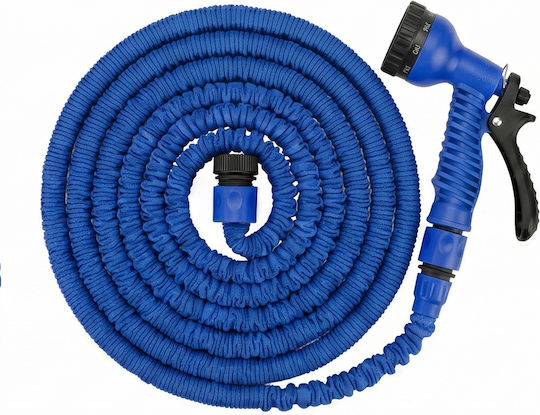 Avizar Ausziehbarer Gartenschlauch 22,5m Sprühpistole Blau