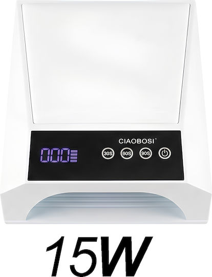 Avizar Lampă UV pentru unghii cu timer și ecran LED 15W Albă