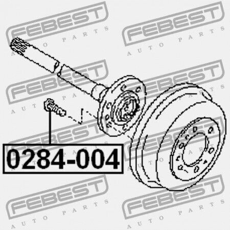 Μπουλονι Τροχου Nissan Np300 Navara D40 0284-004